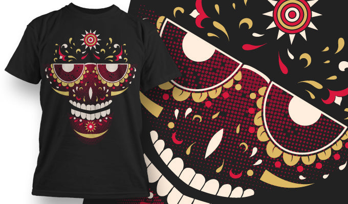Skull Artistic T-Shirt Designs – 30 Premium JPG, EPS, Ai & CDR Files