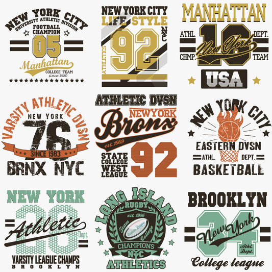 Retro Vintage T-Shirt Designs – 1739 JPG Collection