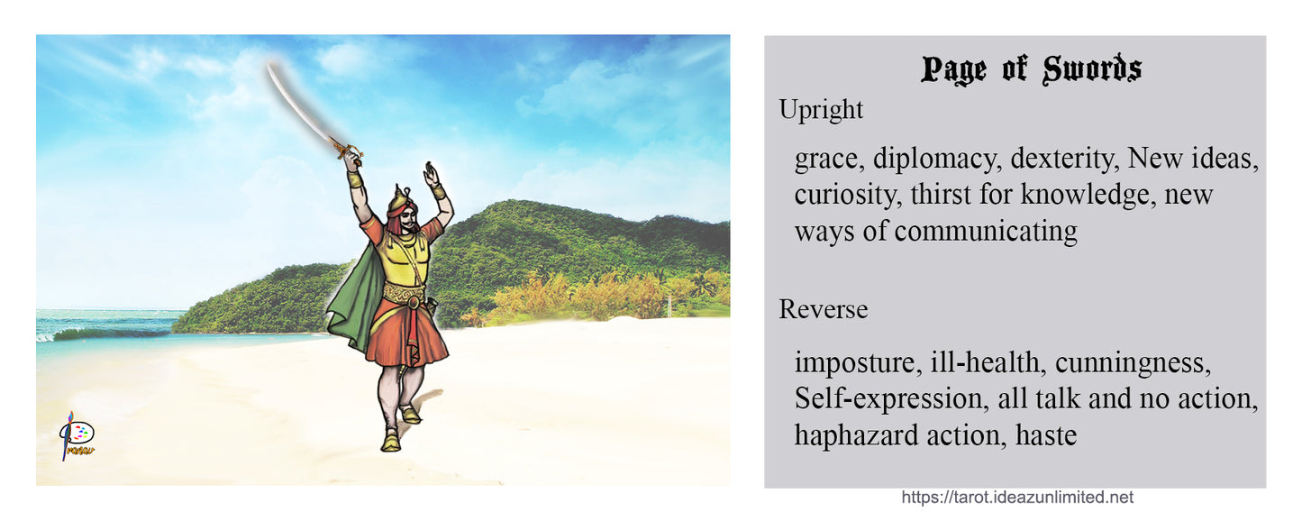 प्राचीन भारतीय टैरो कार्ड्स, 78 कार्ड्स डेक, भविष्यवाणी कार्ड वरच सोप्या इंग्रजीत प्रिंट, प्राचीन हिंदू संस्कृती अनुसार सुंदर चित्र, सर्व धर्मियांसाठी, 15 x 6 सेमी साईज mini tarot deck