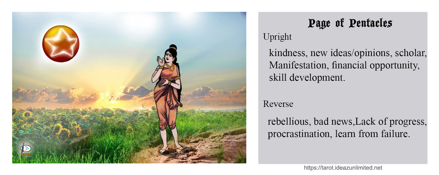 प्राचीन भारतीय टैरो कार्ड्स, 78 कार्ड्स डेक, भविष्यवाणी कार्ड वरच सोप्या इंग्रजीत प्रिंट, प्राचीन हिंदू संस्कृती अनुसार सुंदर चित्र, सर्व धर्मियांसाठी, 15 x 6 सेमी साईज mini tarot deck